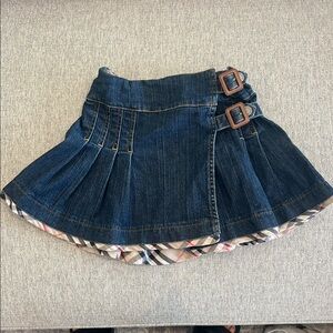 Burberry Plaid Fabric with Red and Black Accents